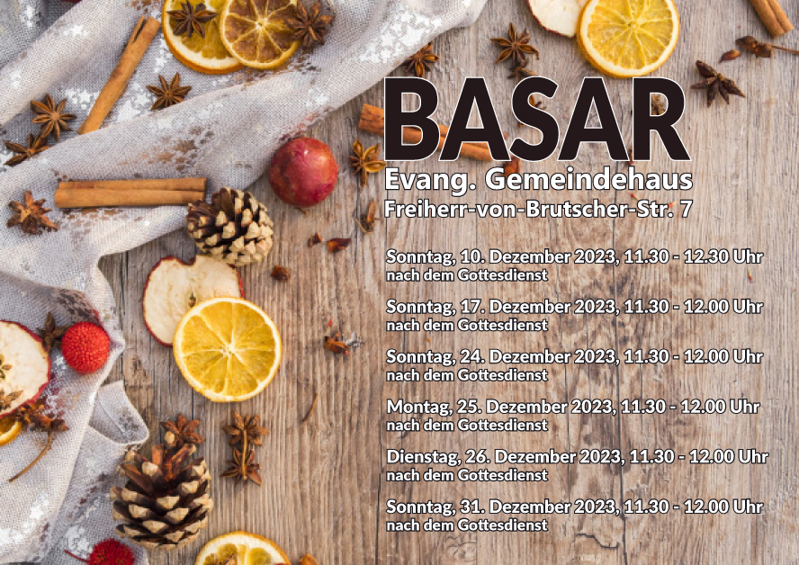 Plakat Advents- und Weihnachtsbasar